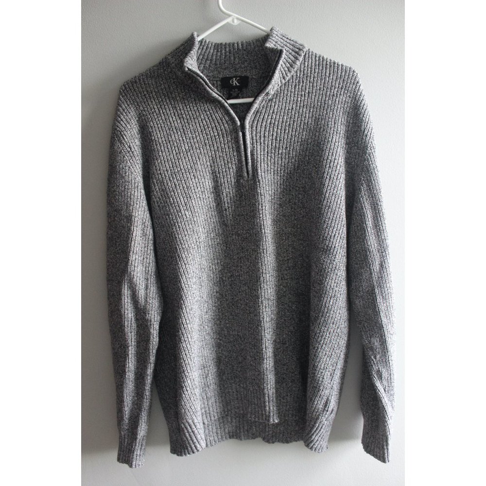 SALE🎉 CALVIN KLEIN Men's Quarter Zip Sweater